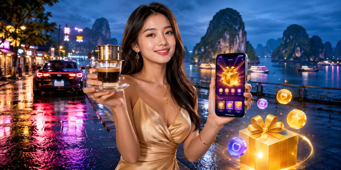 Người chơi tận hưởng casino trực tuyến bên vịnh Hạ Long trên điện thoại